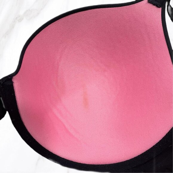 VS Pink Women's Wear Everywhere Lightly Lined T Shirt Bra in Black, Size 34DD - Picture 5 of 7